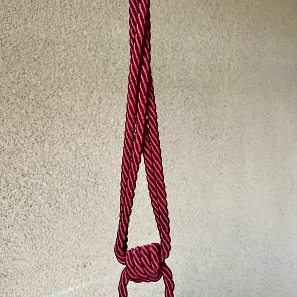 Elegant Burgundy Decorative Tassel with Antique Gold Cap - Picture 5 of 9